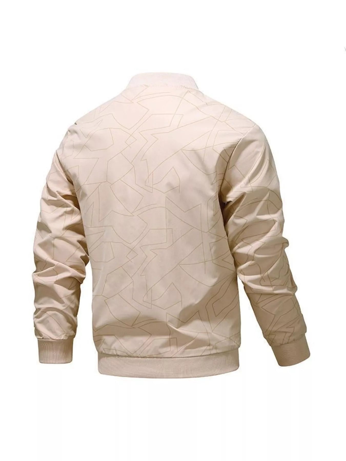 Men's Plus Size Zip Up Long Sleeve Jacket