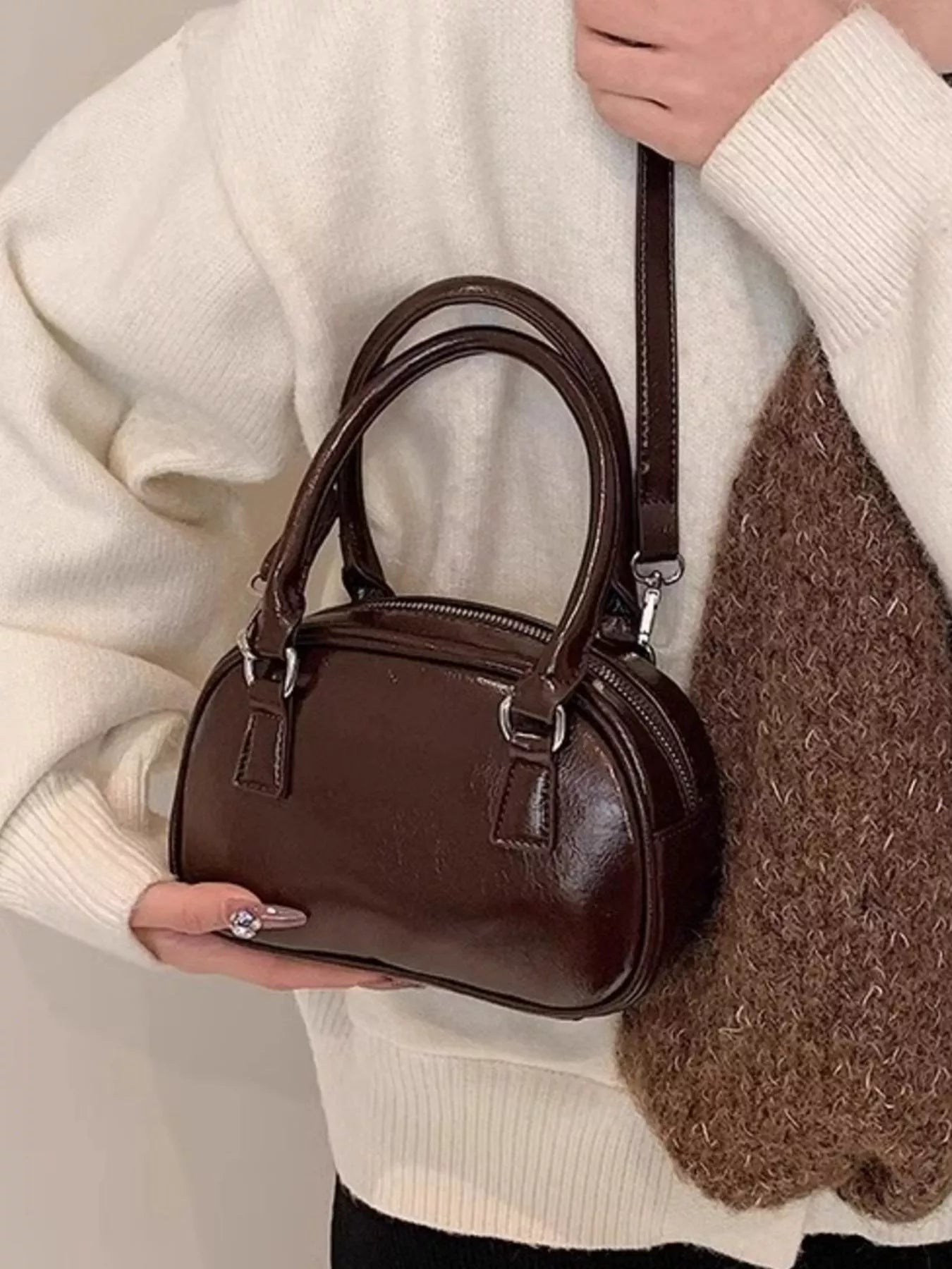 Top Handle Crossbody Bag
