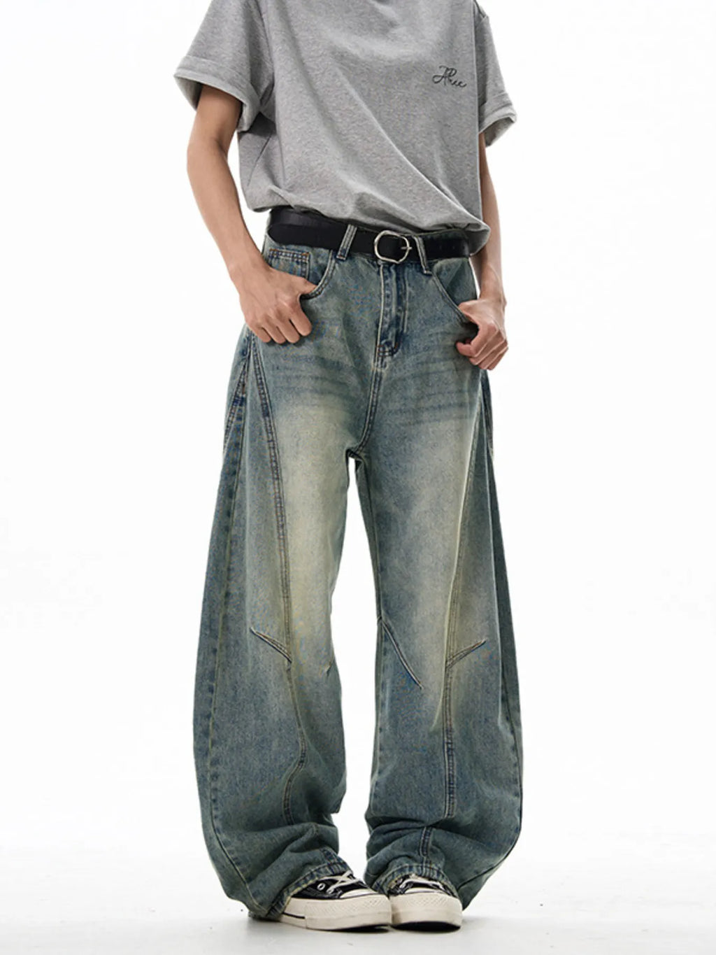 Men's Vintage Wide Leg Jeans