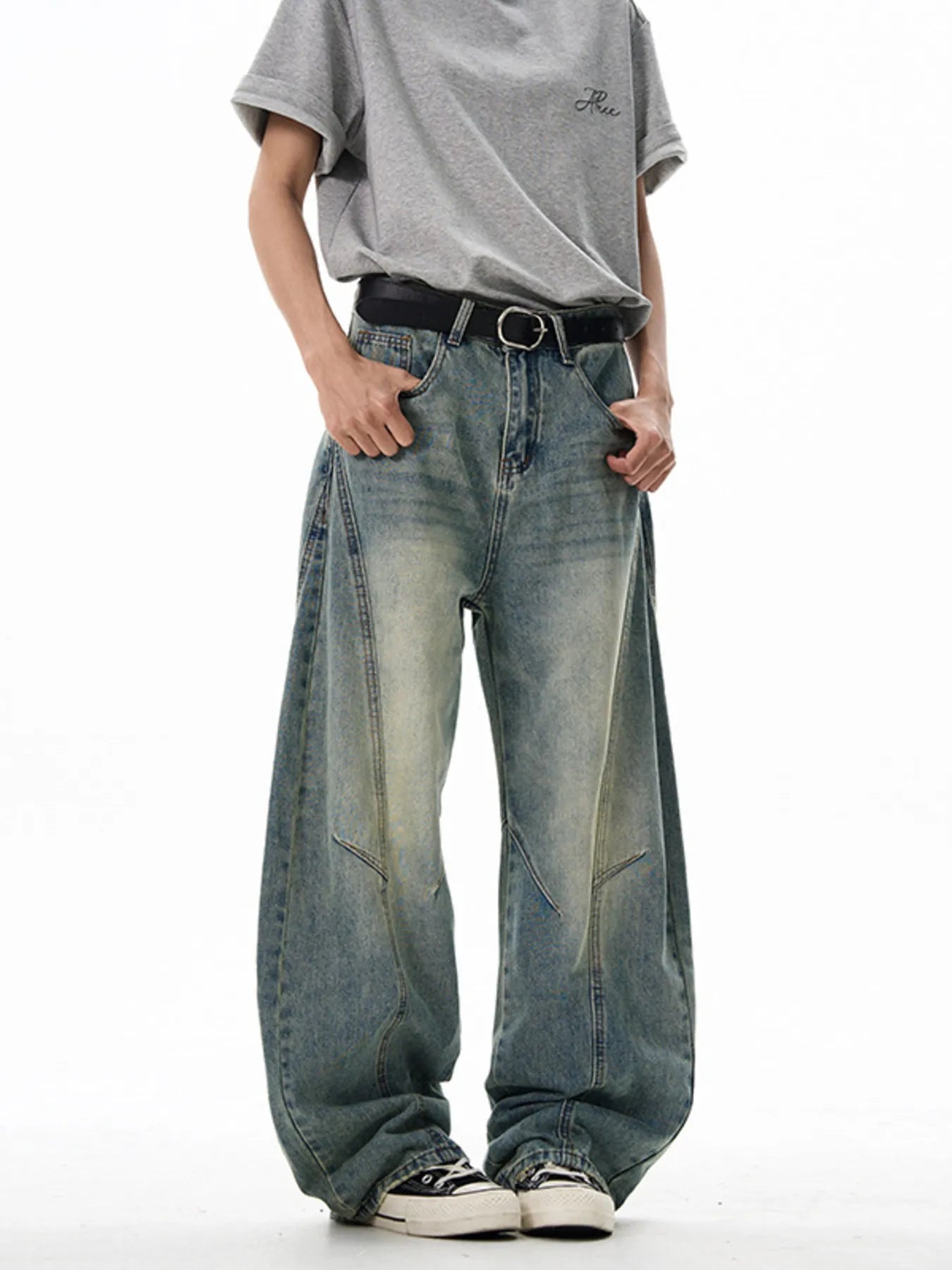 Men's Vintage Wide Leg Jeans