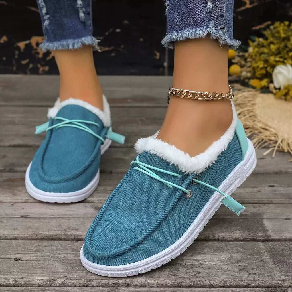Faux Fur Lined Slip-Ons