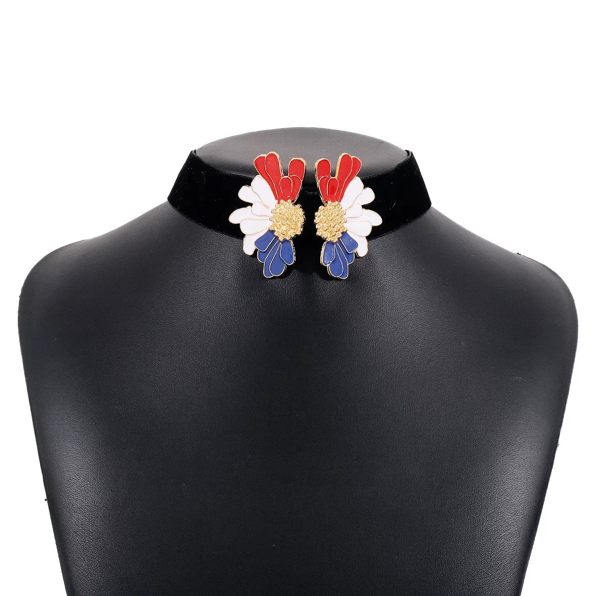 Floral Velvet Choker Necklace