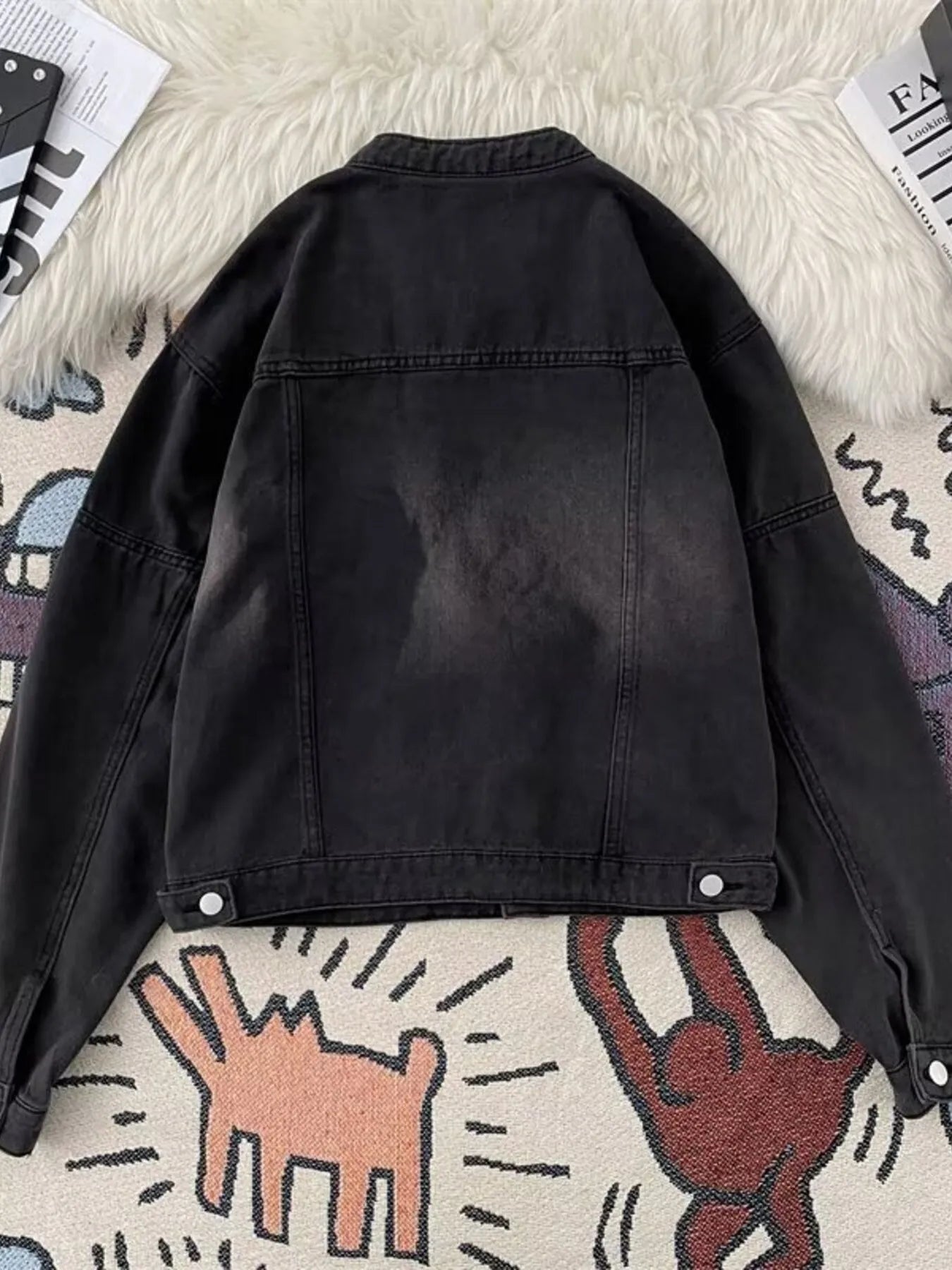 Men's Zip Up Denim Jacket
