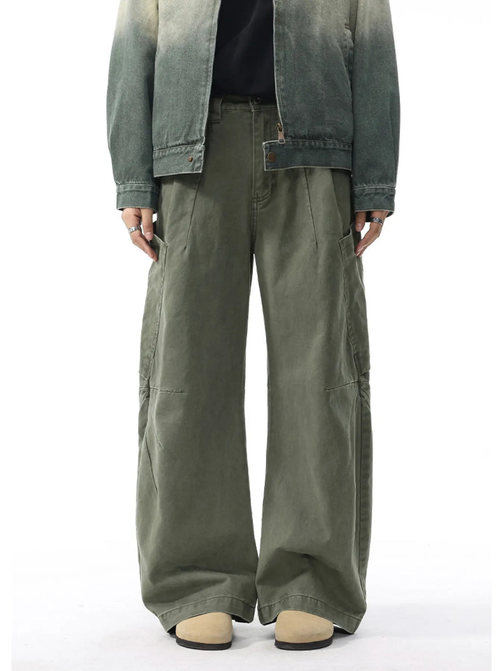 Men's Wide Leg Cargo Pants