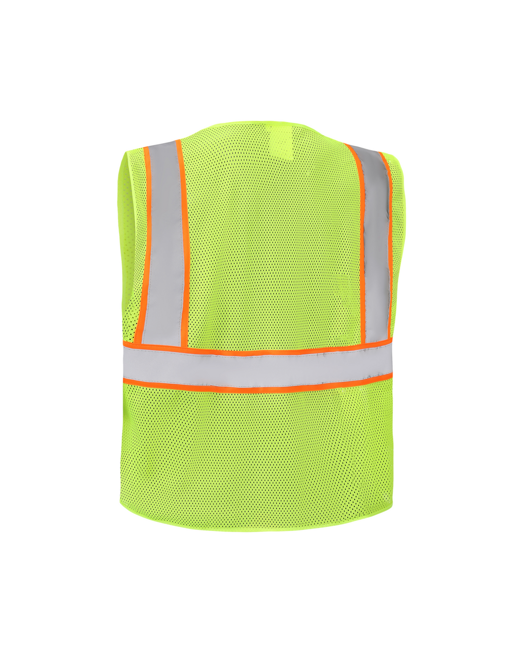 Kiwi High Visibility ANSI/ISEA 107-2020, Type R, Class 2 Contrast Trimmed Neon Safety Vest [70100]