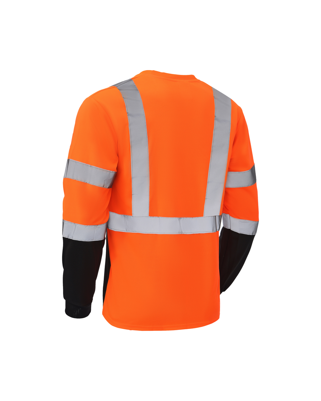 Kiwi High Visibility ANSI/ISEA 107-2020, Type R, Class 3 Two Tone Orange Long Sleeve Safety Shirt [73200]